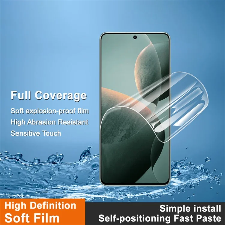 IMAK Hydrogel Film 4th Gen for Xiaomi Poco X7 Pro 5G / Redmi Turbo 4 5G Full Screen Protector Ultra Clear Soft TPU Film