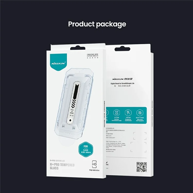 NILLKIN H+Pro для Samsung Galaxy S25+ Защитная пленка для экрана 9H Противоударное закаленное стекло