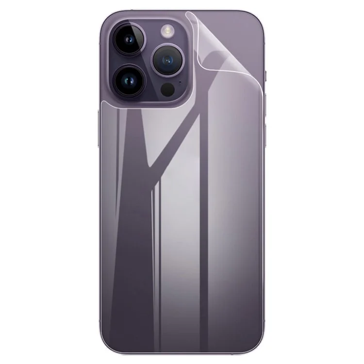 IMAK 2Stk. / Set Hydrogel Film III Handyhülle für iPhone 14 Pro Max, kratzfester Komplett-Rückenprotektor aus klarem Material
