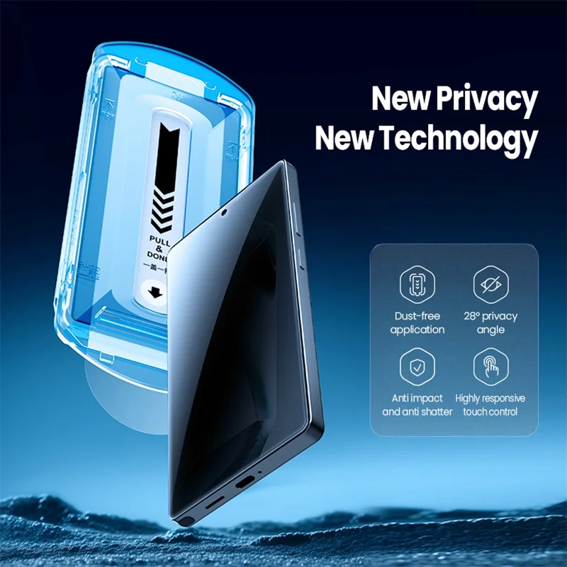 NILLKIN For Samsung Galaxy S25 Ultra Anti-Peep Screen Protector Anti-Scratch AGC Glass Full Screen Film