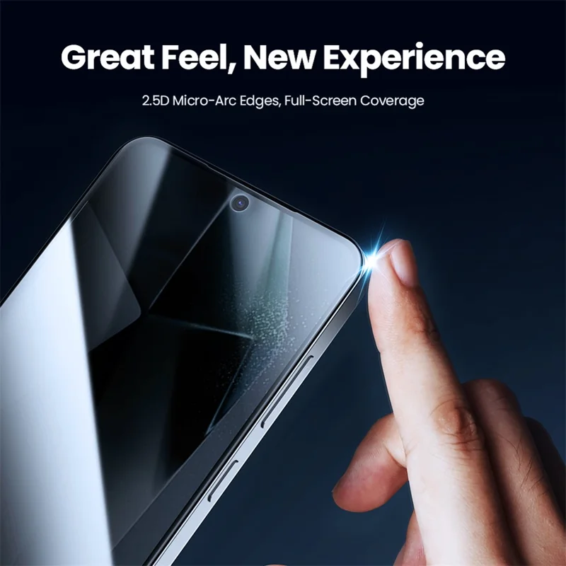 NILLKIN For Samsung Galaxy S25+ Anti-Peep Screen Protector Anti-Scratch AGC Glass Full Screen Film