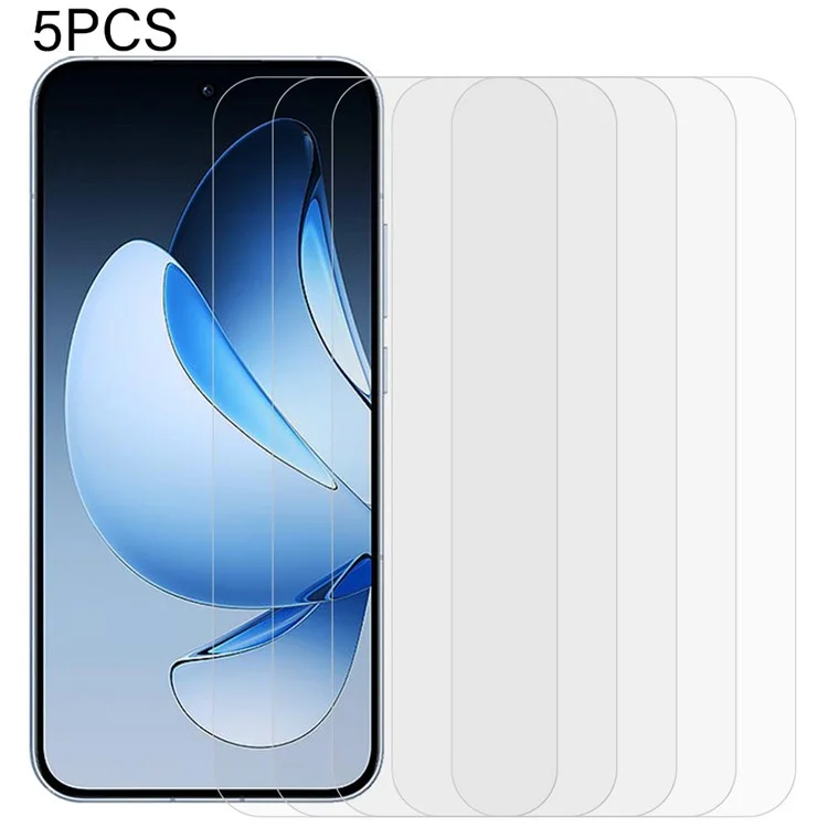5 unidades para Oppo Reno13 5G (Global) Protetor de tela 0,3 mm Película de vidro temperado 2,5D transparente