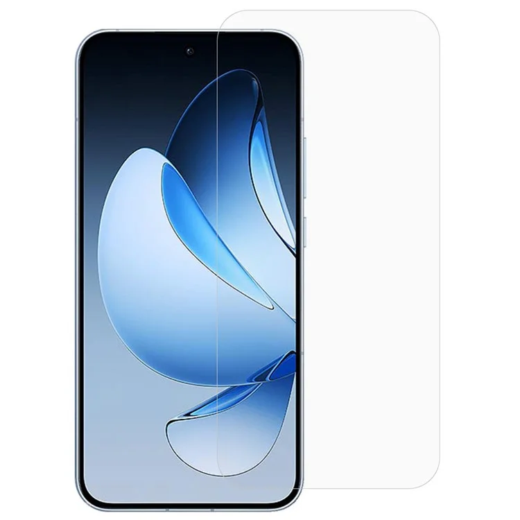 Protector de pantalla AMORUS para Oppo Reno13 5G (Global) Borde de arco 2.5D Película de vidrio de aluminio-silicio de 9H