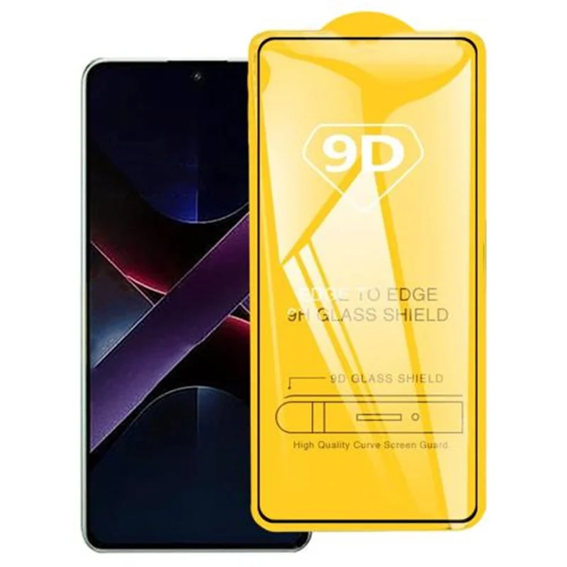For Xiaomi Poco X7 Pro 5G Screen Protector 9D Side Glue Full Covering Tempered Glass Film
