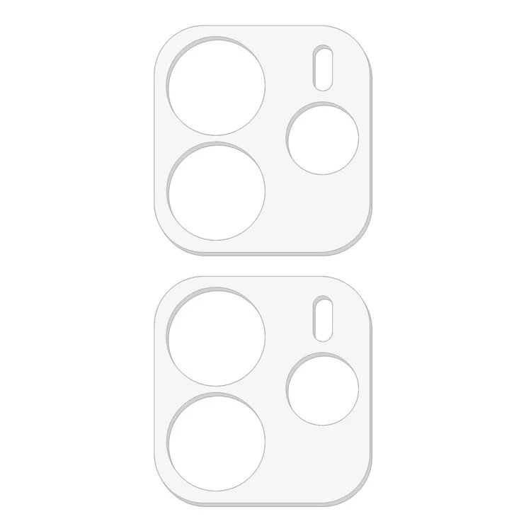 2 Unidades Protector de Lente de Cámara para Xiaomi Redmi Note 14 5G Cristal Templado Curvado 3D Antiarañazos