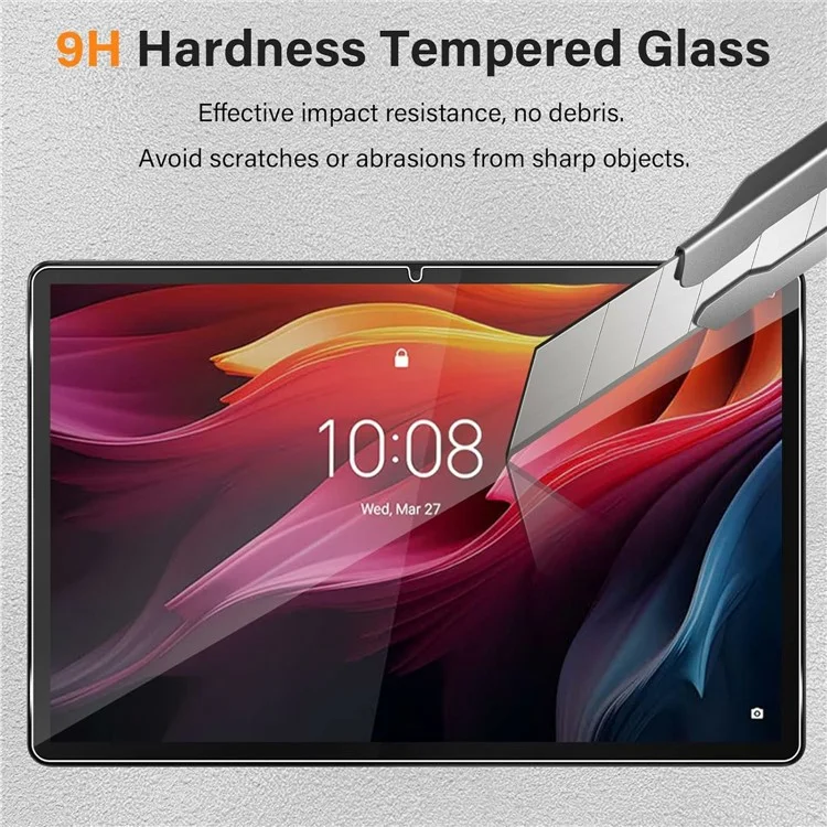 For Lenovo Tab K11 Plus Tempered Glass Screen Protector 2.5D Straight Edge Screen Film