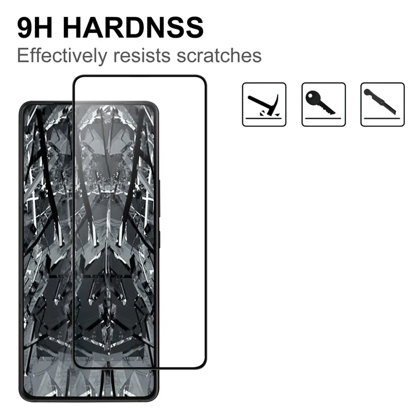 For Asus ROG Phone 9 5G AGC Tempered Glass with Black Edge Full Glue Full Coverage Screen Protector