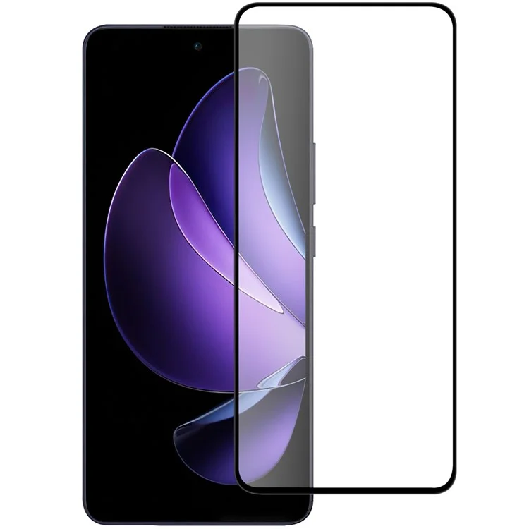 Pour Oppo Reno13 F AGC Glass Screen Protector Full Glue Black Edge Screen Film