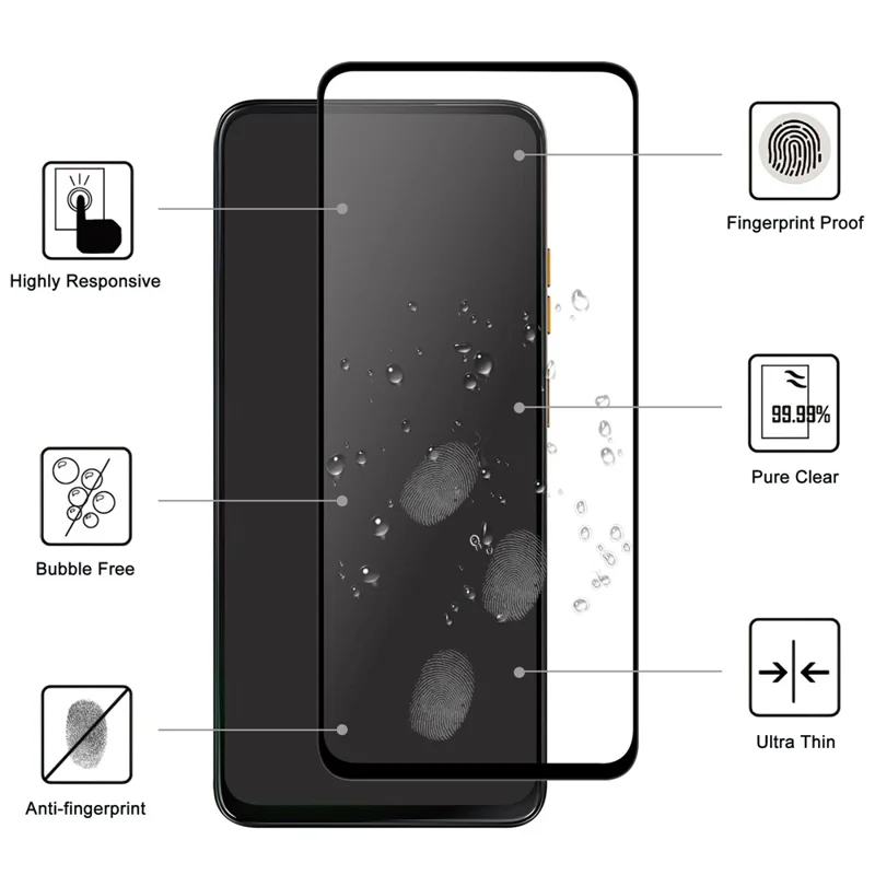 For Xiaomi Poco X7 Pro 5G AGC Tempered Glass with Black Edge Full Glue Full Coverage Screen Protector