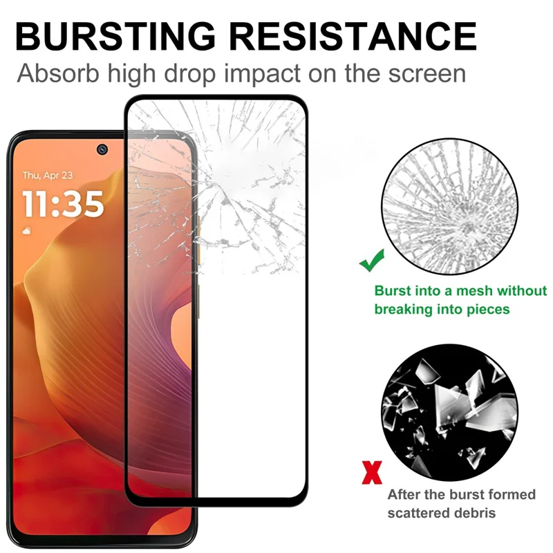 For Xiaomi Poco X7 Pro 5G AGC Tempered Glass with Black Edge Full Glue Full Coverage Screen Protector