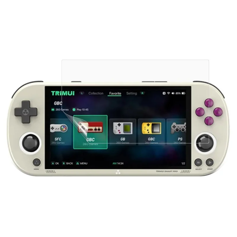 Защитная пленка для игровой консоли Trimui Smart Pro с ретро-дизайном, высококачественная PET-пленка для экрана в высоком разрешении
