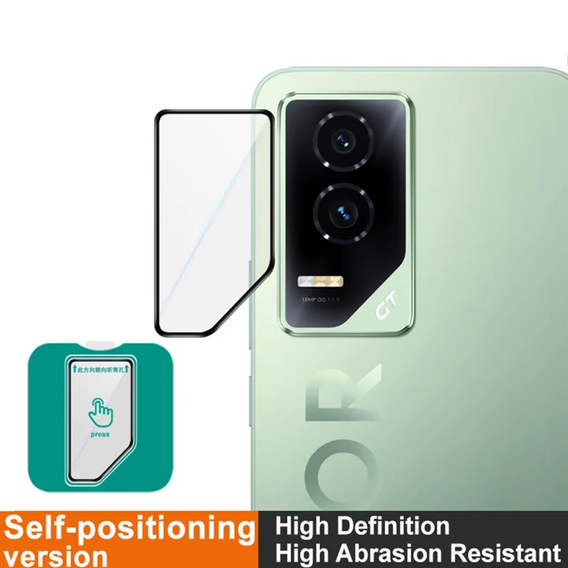 IMAK For Honor GT Camera Lens Protector Tempered Glass Lens Film with Self Positioning Frame