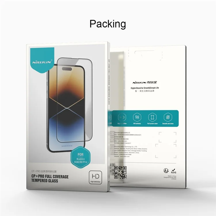 NILLKIN CP+PRO For Xiaomi Poco F7 Ultra 5G / Poco F7 Pro 5G / Redmi K80 Pro 5G / K80 5G Screen Protector AGC Glass Film Ultra Clear