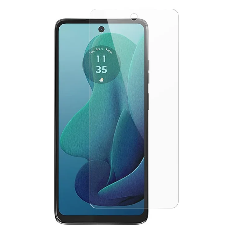 AMORUS Para Motorola Moto G (2025) 5G Película de Proteção de Tela 2.5D Borda Curva Vidro Alumínio-Silício de Alta Dureza 9H
