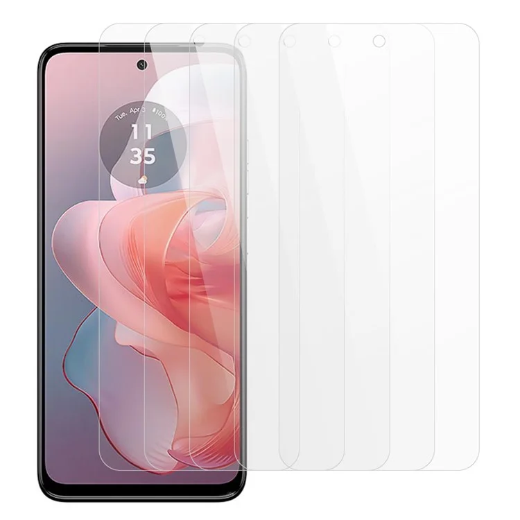 5 pezzi per Motorola Moto G Power (2025) Pellicola protettiva per schermo 0.3mm 2.5D Vetro temperato Pellicola trasparente