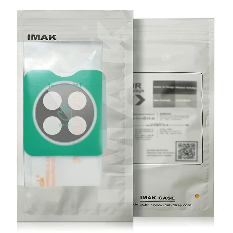 IMAK voor Huawei Enjoy 70X Gehard Glas Camera Lensbeschermer met Zelfpositionerend Frame (Zwarte Versie)