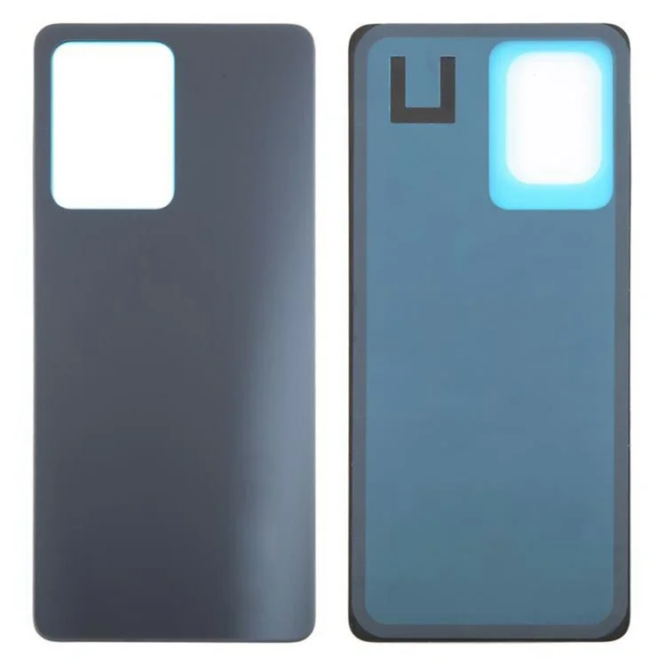 For Xiaomi Redmi Note 12 Pro 5G Back Battery Housing Cover Part (Without Logo) - Black
