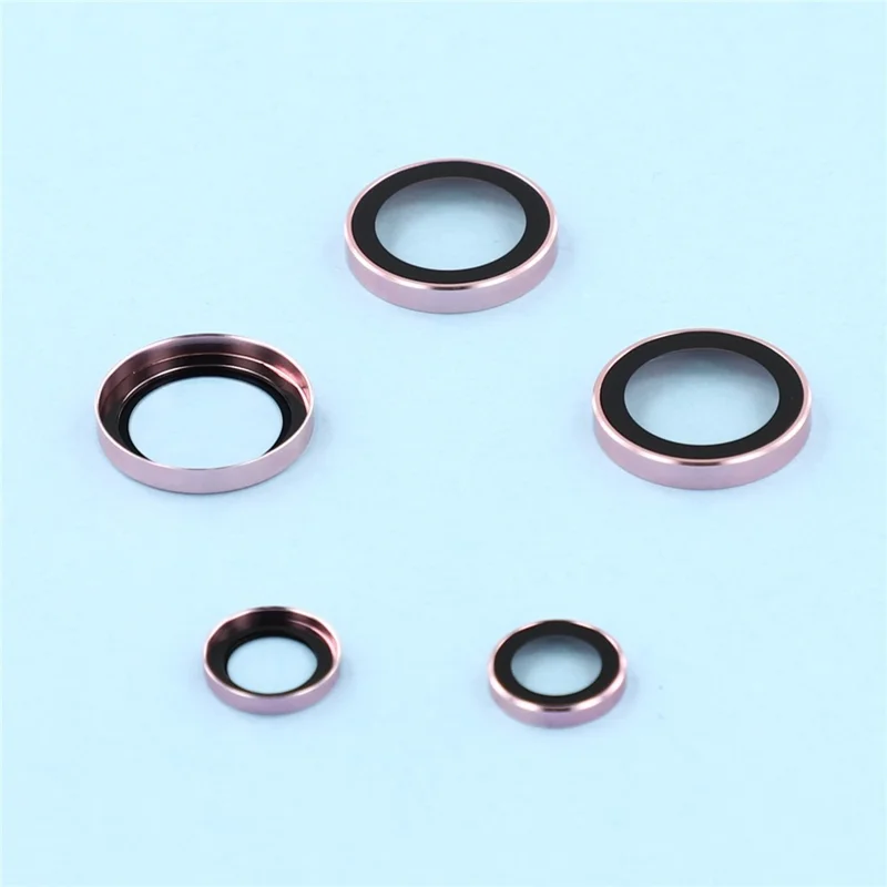 For Samsung Galaxy S25 Ultra Camera Lens Protector Electroplating Ultra HD Tempered Glass Lens Film - Rose Gold
