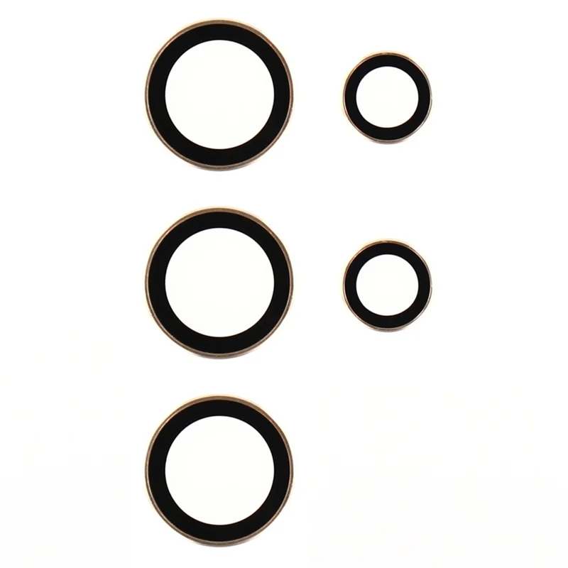 For Samsung Galaxy S25 Ultra Camera Lens Protector Electroplating Ultra HD Tempered Glass Lens Film - Gold