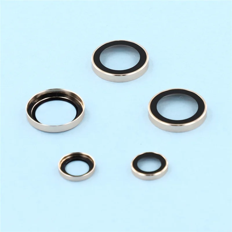 For Samsung Galaxy S25 Ultra Camera Lens Protector Electroplating Ultra HD Tempered Glass Lens Film - Gold