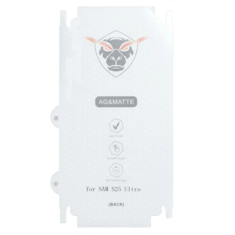 For Samsung Galaxy S25 Ultra Back Screen Protector Anti Fingerprint Anti Glare Matte Soft TPU Film