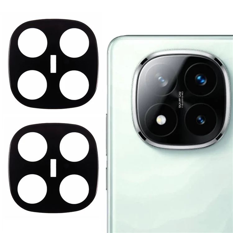 2 Peças para Xiaomi Redmi Note 14 4G Protetor de Lente de Câmera Vidro Temperado com Impressão de Seda para Lente Traseira