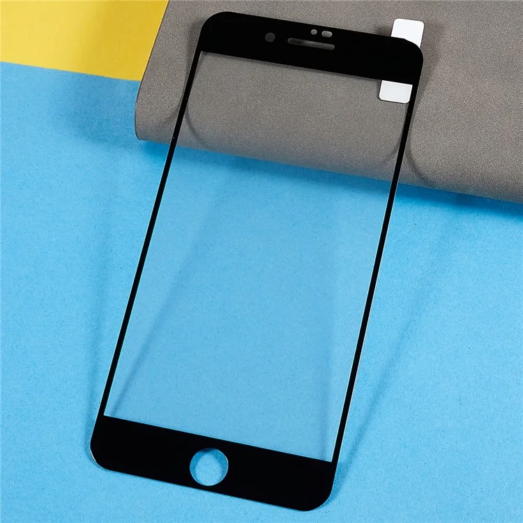Per iPhone 7 Plus / 8 Plus 5.5 pollici Silk Printing Tempered Glass Screen Protector Full Glue Anti-explosion Full Cover Film