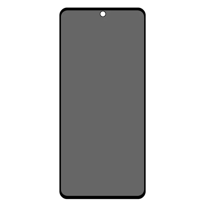 For Xiaomi Poco X7 Pro 5G Anti-Peep Full Cover Screen Protector Silk Printing Tempered Glass Film