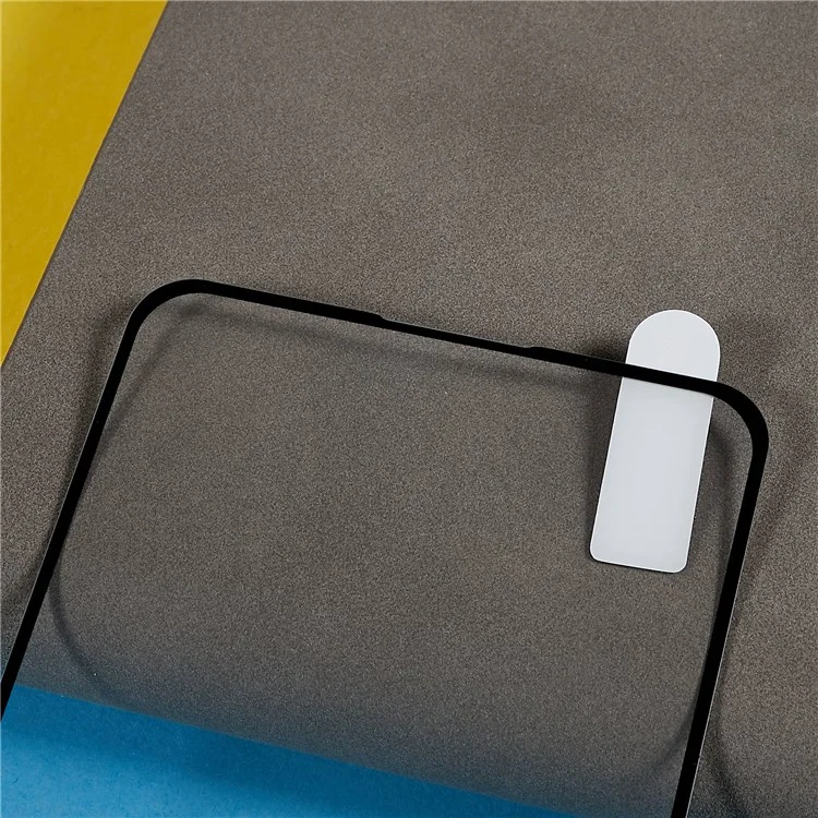 Pour Oppo Reno8 Lite 5G Silk Printing Anti-explosion Tempered Glass Screen Protector Scratch-resistant Full Glue Full Covering Screen Film