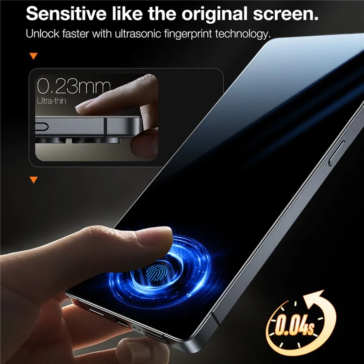 TORRAS Glassgo para Samsung Galaxy S25 Película Protetora de Vidro Temperado HD com Ferramenta Automática de Remoção de Poeira