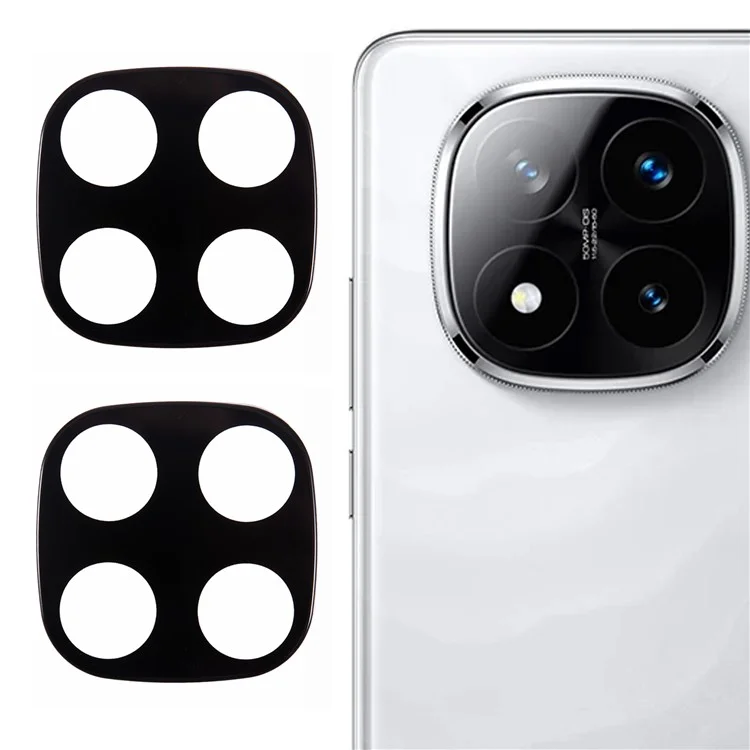 2Pcs For Xiaomi Redmi Note 14 Pro 4G Camera Lens Protector Silk Printing Lens Film 3D Arc Edge