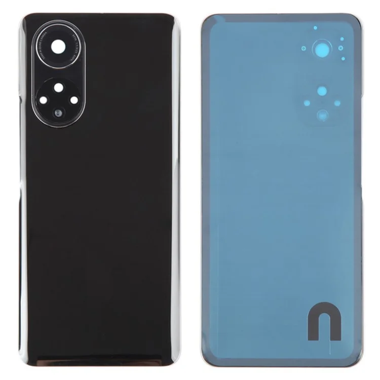 Für Huawei nova 9 Hintere Batteriefachabdeckung mit Kameraringlinsenabdeckung Ersatzteil (ohne Logo) - Schwarz