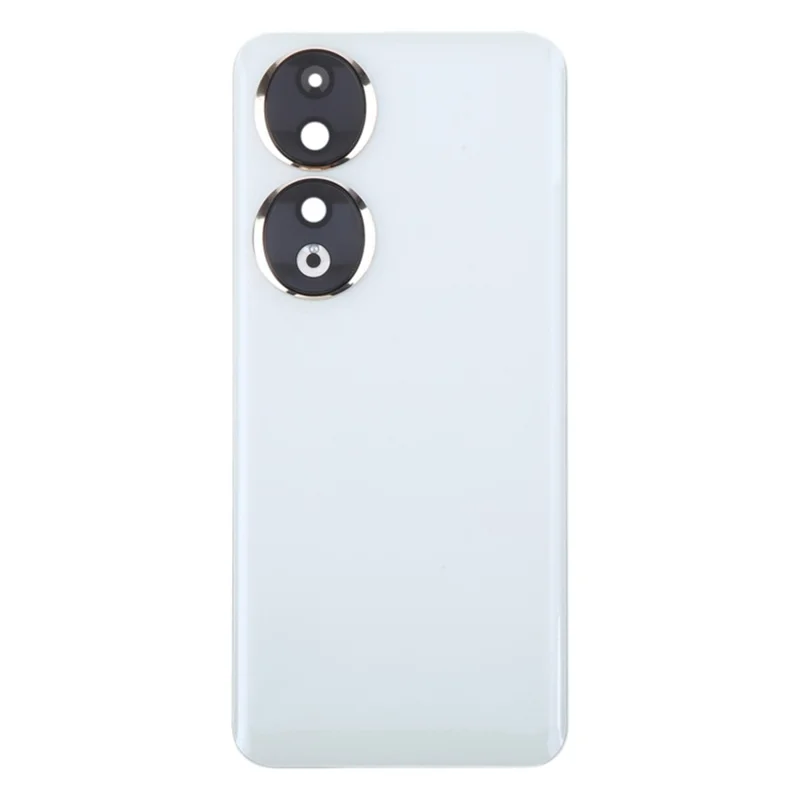 For Honor 90 Back Battery Housing Cover with Camera Ring Lens Cover Spare Part (Without Logo) - White