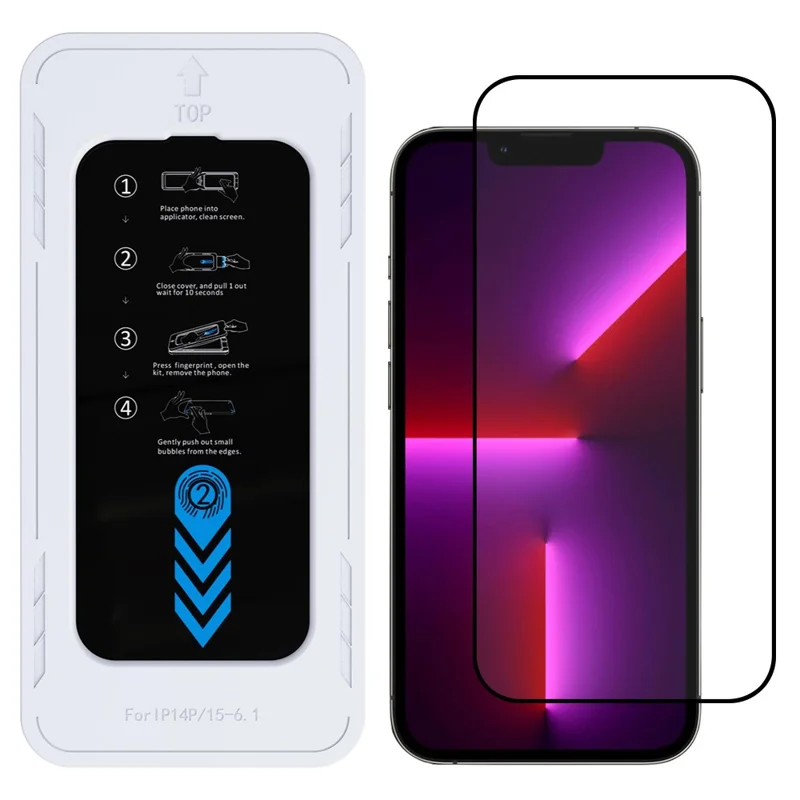 Bulk Purchasing AR HD Screen Protector for iPhone 14 Plus / 13 Pro Max High Aluminium-Silicon Glass 0.33mm Tempered Glass Screen Film