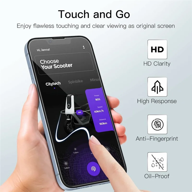 For iPhone 16e Clear Tempered Glass Screen Protector Anti-Explosion Film + Camera Lens Protector