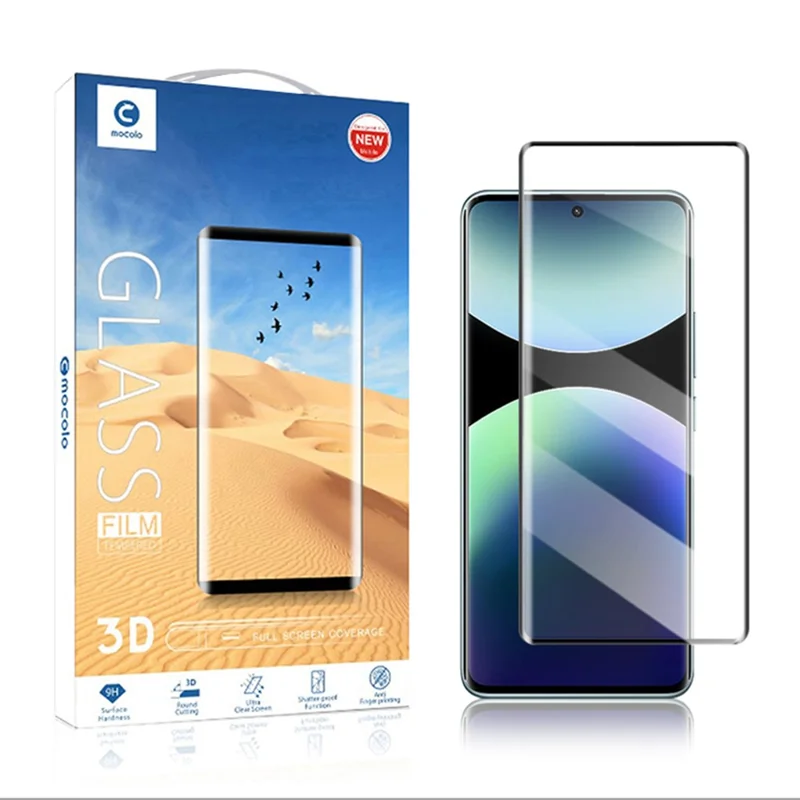 MOCOLO For Xiaomi Redmi Note 14 Pro 5G / Note 14 Pro+ 5G Screen Protector 3D Curved Tempered Glass Film
