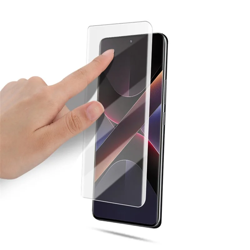 MOCOLO For Xiaomi Poco X7 5G Screen Protector Tempered Glass UV Liquid Film 3D Curved Full Coverage