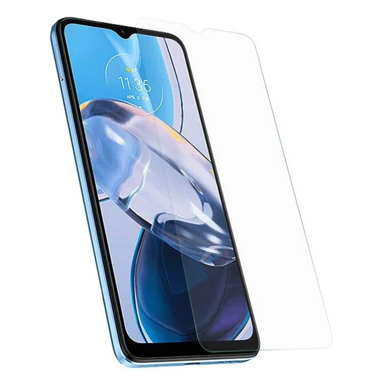 Для Motorola Moto E22i 4G Противовзрывная закаленная стеклянная пленка 0,3 мм Дуговой край Ультрачеткий антиабразивный защитный экран