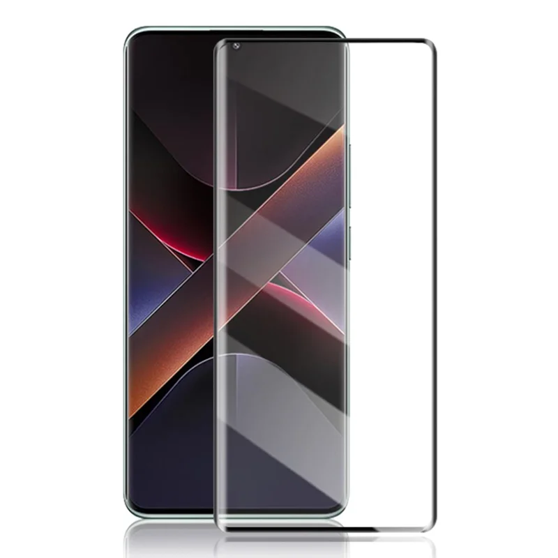 AMORUS Für Xiaomi Poco X7 5G Displayschutz 3D Gebogenes Gehärtetes Glas