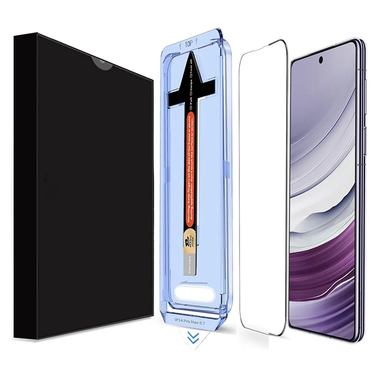 Für Samsung Galaxy S21 Ultra 5G Panzerglas HD Klare Displayschutzfolie mit automatischem Staubentfernungswerkzeug