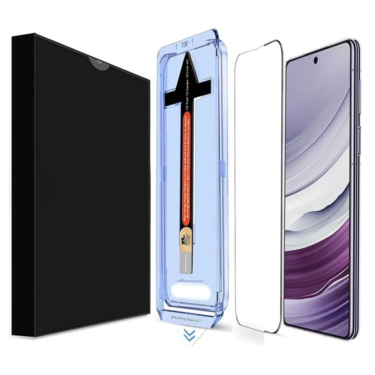 Für Samsung Galaxy S21 4G / 5G Panzerglas HD Klare Displayschutzfolie mit automatischem Staubentfernungswerkzeug