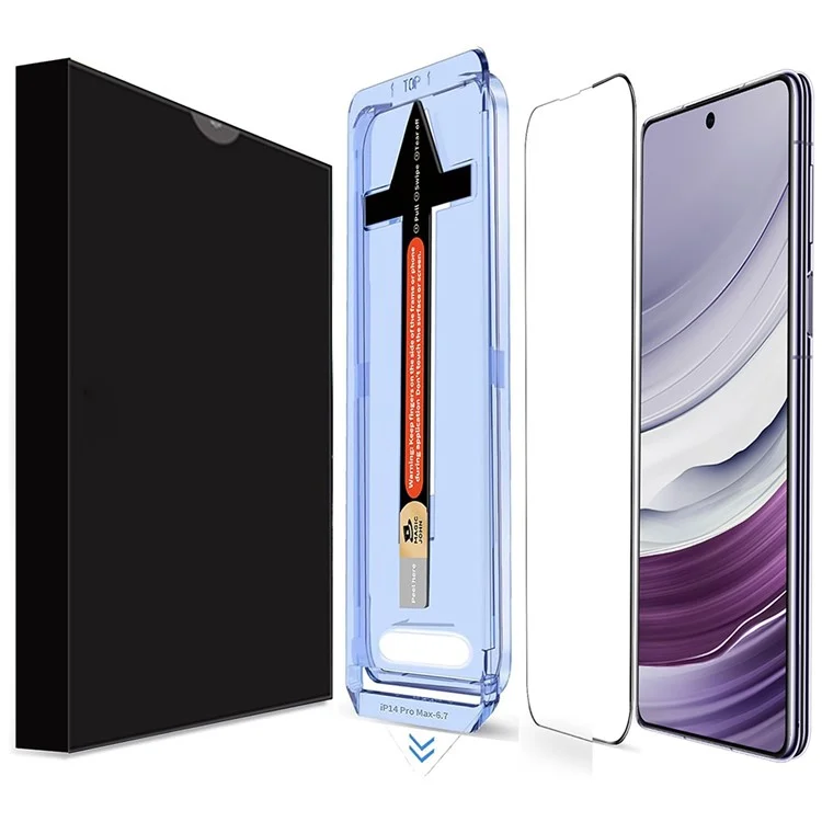Für Samsung Galaxy S21+ 5G Panzerglas HD Klare Displayschutzfolie mit automatischem Staubentfernungswerkzeug