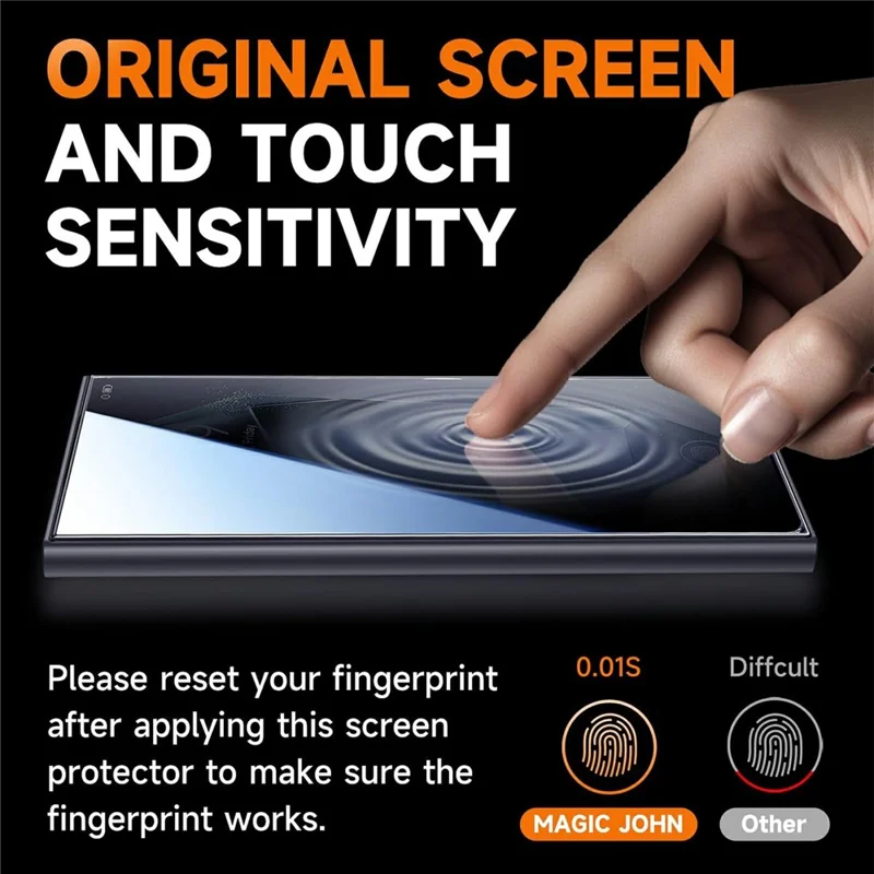 For Samsung Galaxy S21 Ultra 5G  Anti Spy Tempered Glass Screen Protector with Automatic Dust Removal Tool