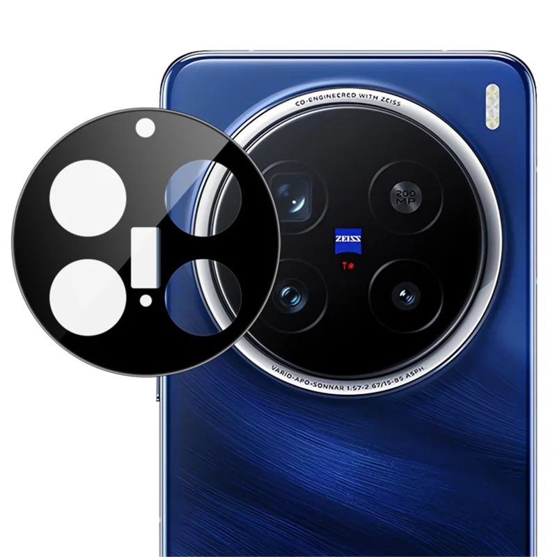 IMAK For vivo X200 Pro 5G Tempered Glass Camera Lens Protector with Self Positioning Frame (Black Version)