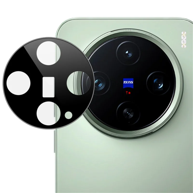 IMAK For vivo X200 Pro mini 5G Tempered Glass Camera Lens Protector with Self Positioning Frame (Black Version)