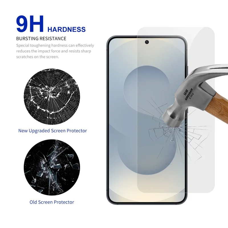 RURIHAI 10Pcs For Samsung Galaxy S25 Edge Screen Protector Ultra Clear AGC Glass Film (Fingerprint Unlock)