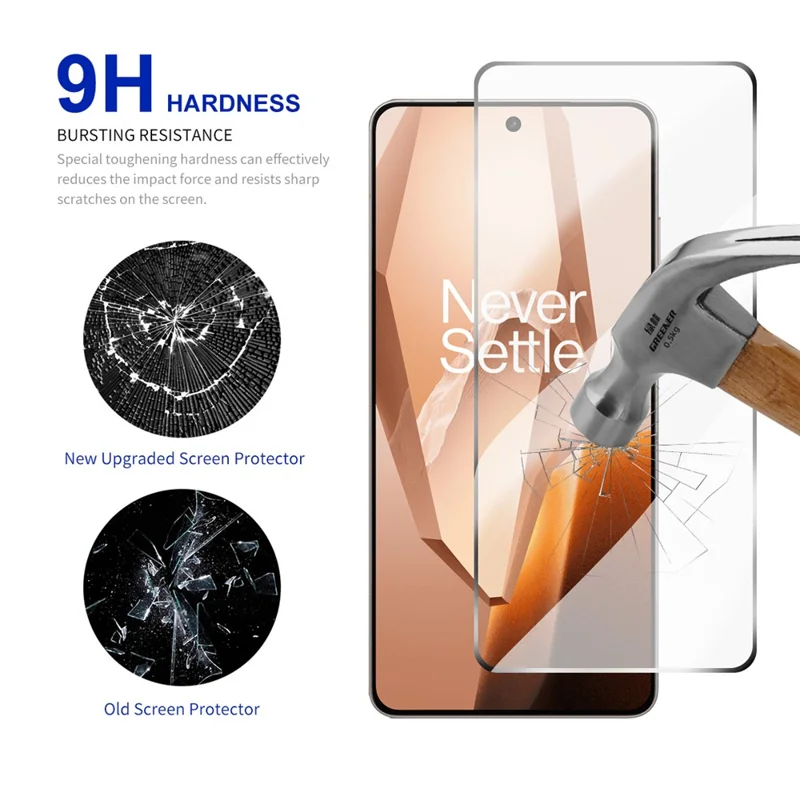 RURIHAI 10Pcs For OnePlus Ace 5 5G High Aluminium-Silicon Glass Film 0.26mm 2.5D Screen Protector
