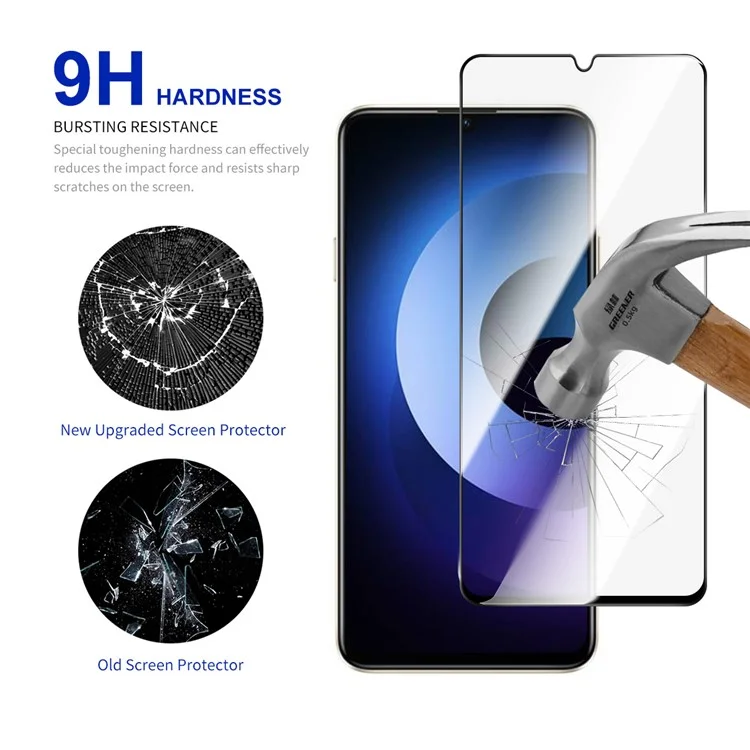 RURIHAI For Wiko Hi Enjoy 70 Plus 5G Screen Protector Secondary Hardening High Aluminium-Silicon Glass Film