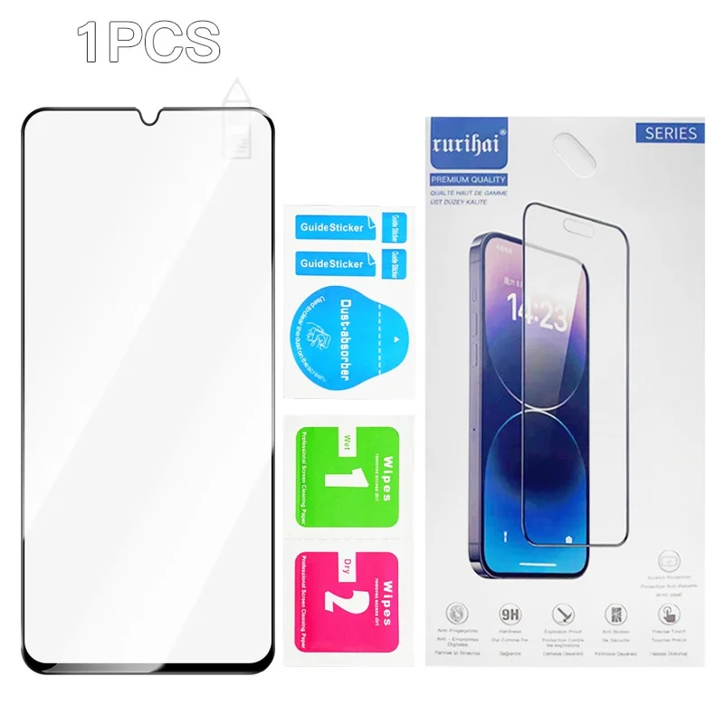 RURIHAI For Wiko Hi Enjoy 70 Plus 5G Screen Protector Secondary Hardening High Aluminium-Silicon Glass Film