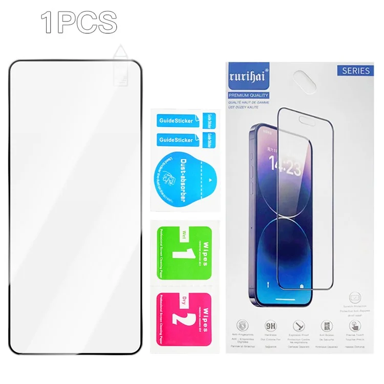 RURIHAI For Oppo Reno13 F 4G Screen Protector Secondary Hardening High Aluminium-Silicon Glass Film